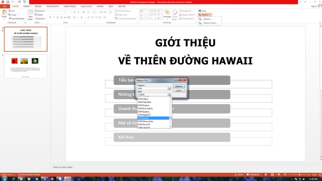 Hướng dẫn sửa Fonts powerpoint hiệu quả