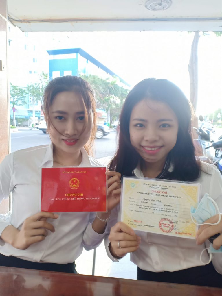 Mẫu Chứng Chỉ 4 Học chứng chỉ ứng dụng CNTT căn bản - nâng cao tại Vũng Tàu