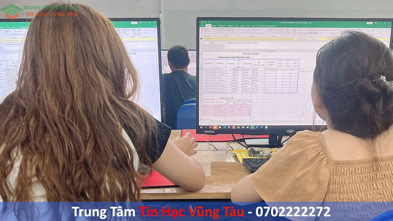 KHÓA HỌC EXCEL CĂN BẢN 11 Học excel cấp tốc cho người đi làm vũng tàu