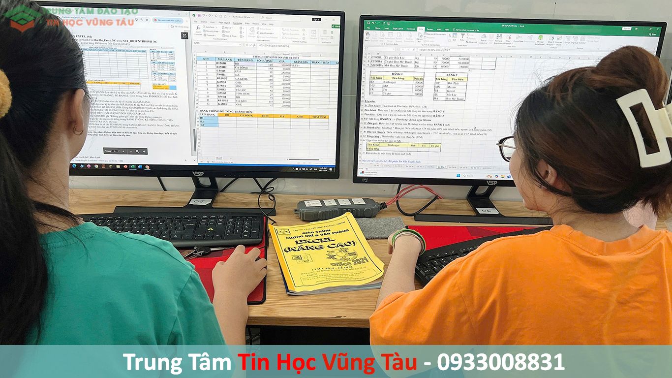KHÓA HỌC EXCEL NÂNG CAO 3 Lớp học excel nâng cao ở vũng tàu