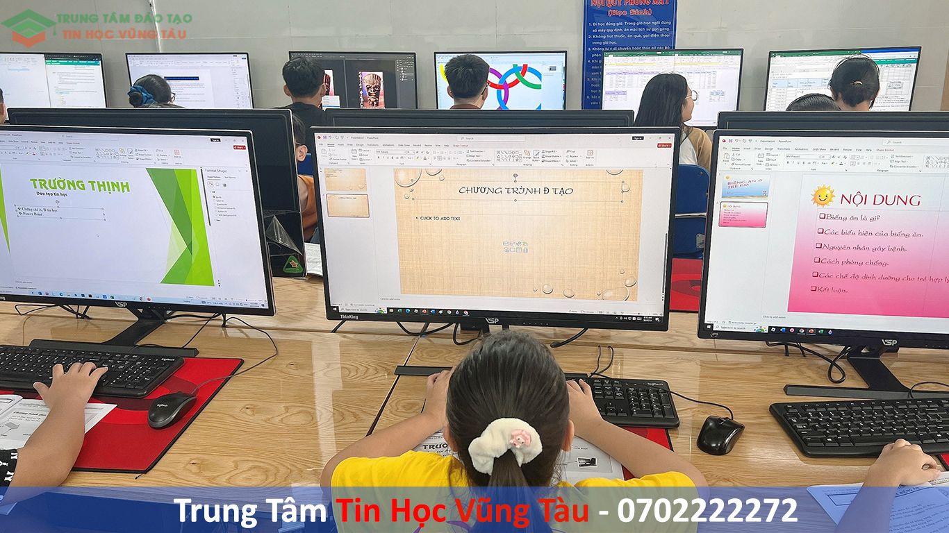 KHÓA HỌC TIN HỌC VĂN PHONG DÀNH CHO TRẺ EM 14 lớp học tin học cho trẻ em tại vũng tàu