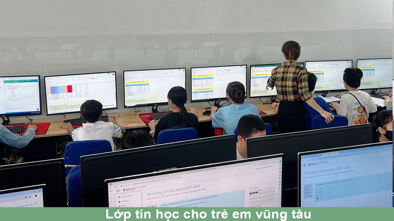 KHÓA HỌC TIN HỌC VĂN PHONG DÀNH CHO TRẺ EM 3 Lớp học tin học cho trẻ em ở vũng tàu