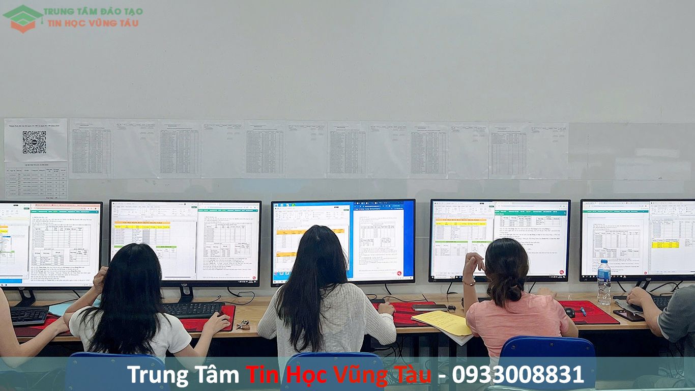 KHÓA HỌC EXCEL CĂN BẢN 7 trung tâm dạy excel cơ bản vũng tàu