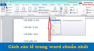 Cách căn lề trong word chuẩn nhất