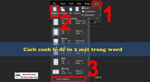 Cách canh lề để in 2 mặt trong word