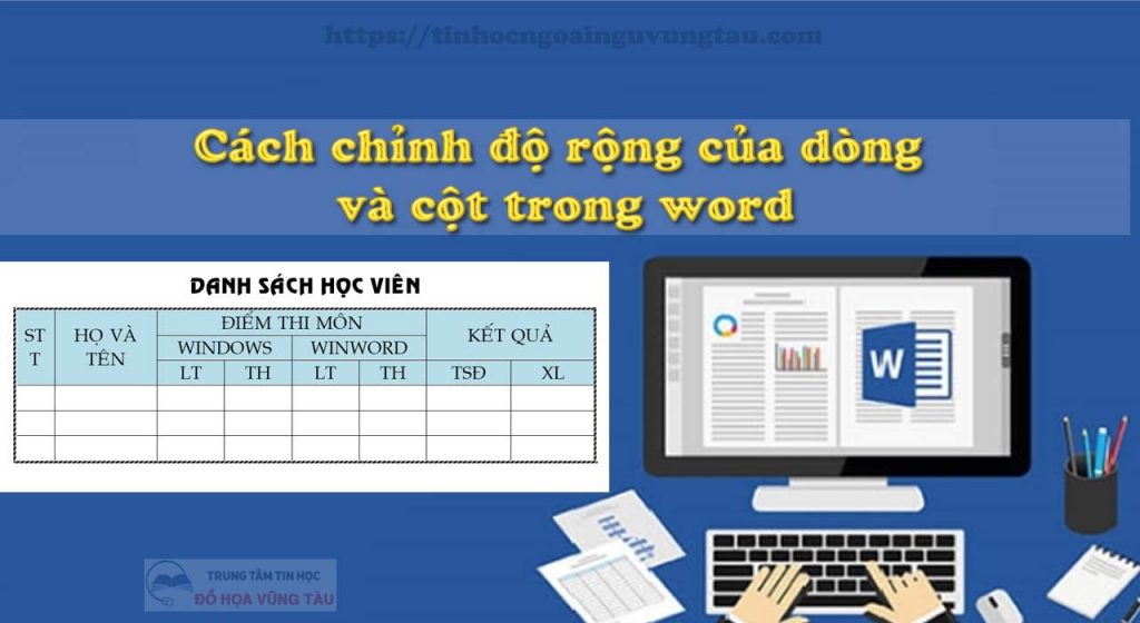 Chỉnh kích thước dòng và cột bằng nhau trong word 1 Chỉnh kích thước dòng và cột bằng nhau trong word