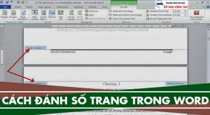 Cách đánh số trang trong word