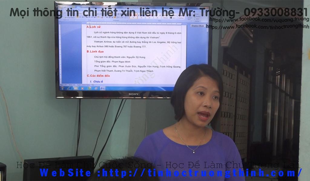 học tin học văn phòng căn bản tại trung tâm tin học vũng tàu