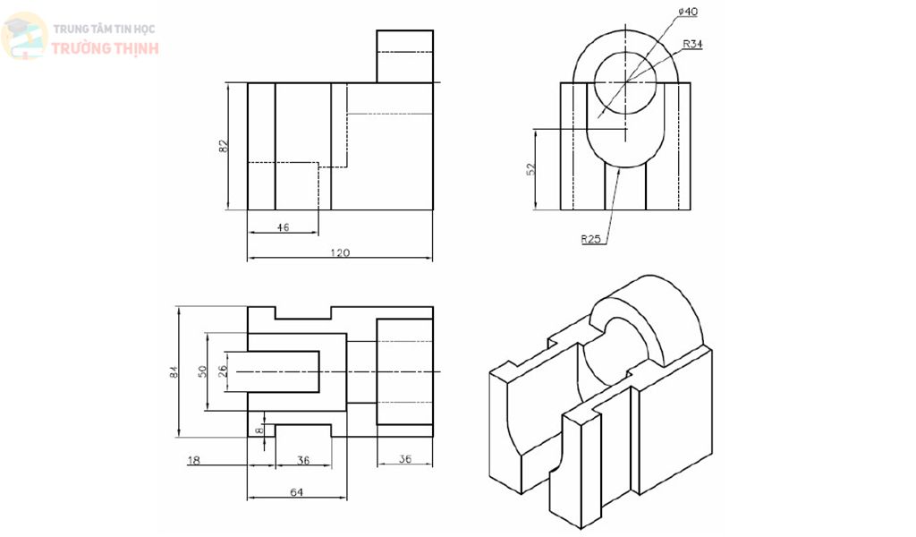 AutoCad 3D & Sketchup 23 Học autocad 3d tại vũng tàu 21