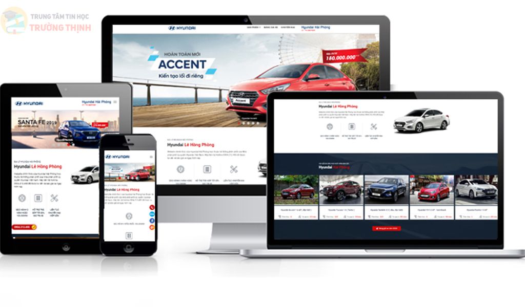 Học thiết kế website tại vũng tàu mẫu web bán ô tô