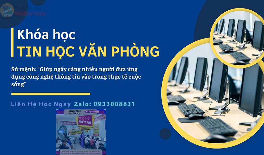Học tin học văn phòng nâng cao ở vũng tàu