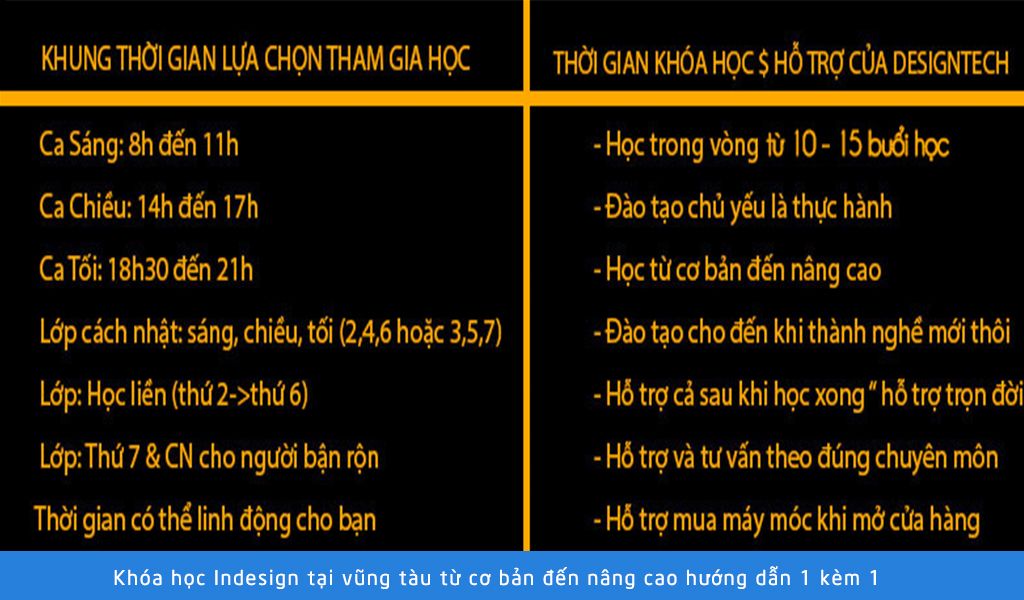 Khóa học Indesign 1 Khóa học Indesign tại vũng tàu hướng dẫn 1 kèm 1