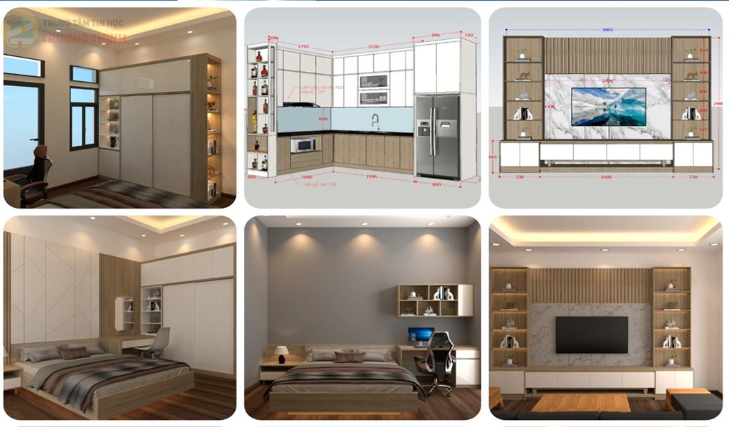 Khóa học sketchup nội thất tại vũng tàu