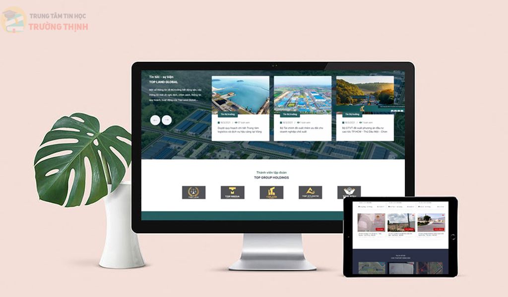 Thiết kế Website tại vũng tàu mẫu bất động sản