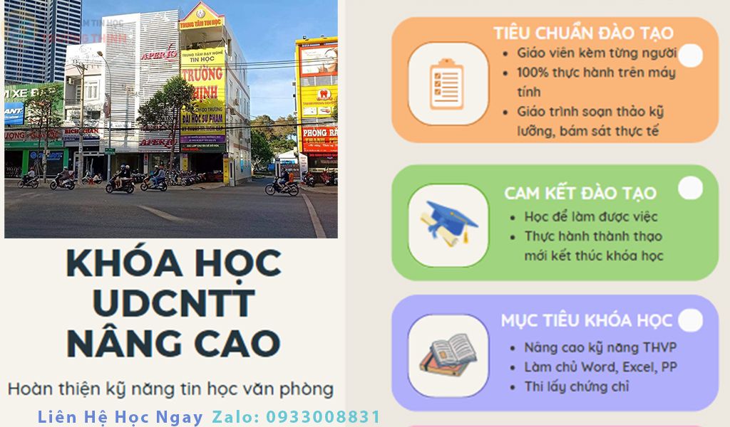 Trung tâm đào tạo tin học văn phòng nâng cao vũng tàu