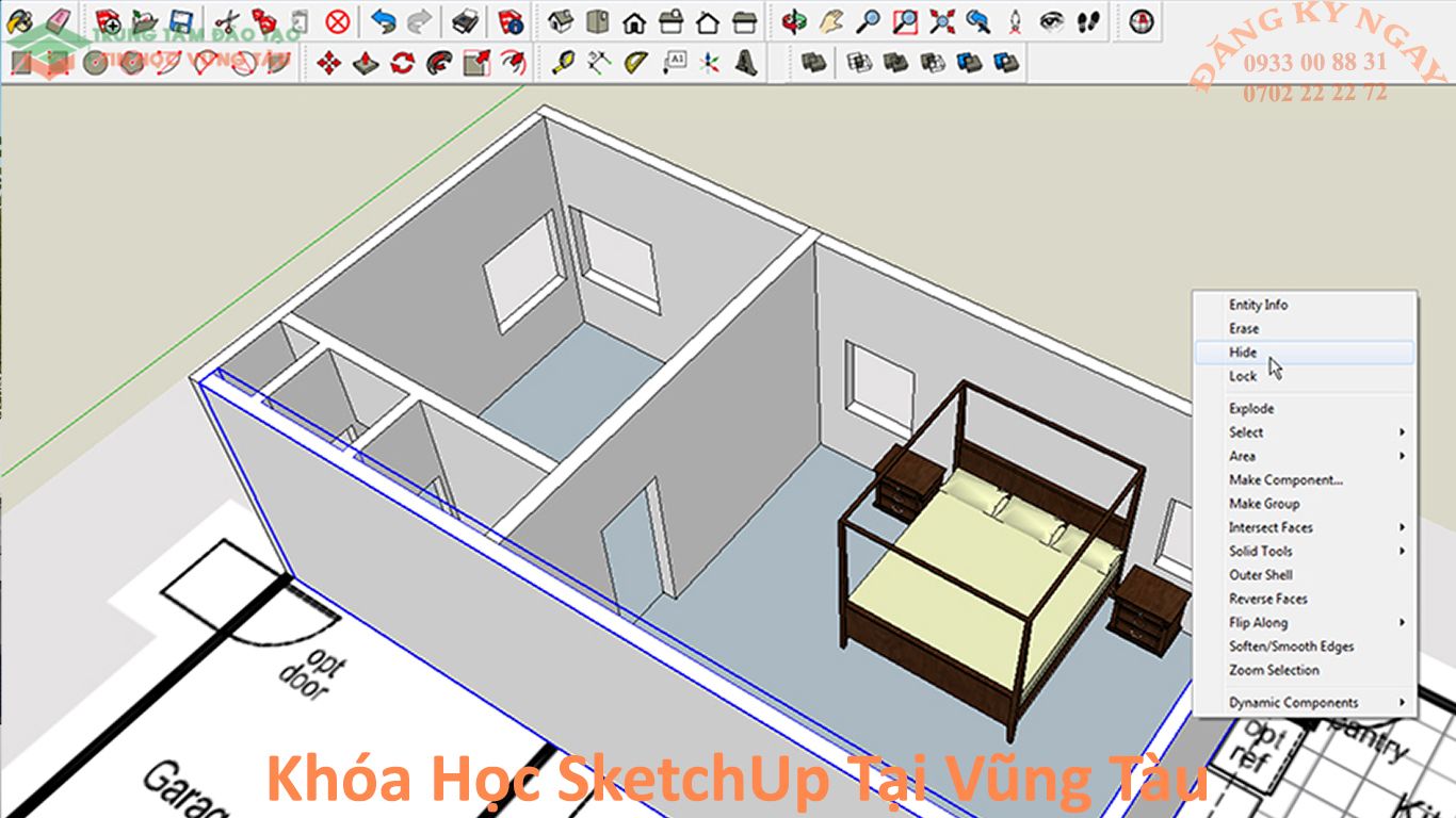Khóa Học SketchUp Tại Vũng Tàu 100% Thực Hành Đào Tạo Cầm Tay Chỉ Việc 4 khóa học sketchup vũng tàu