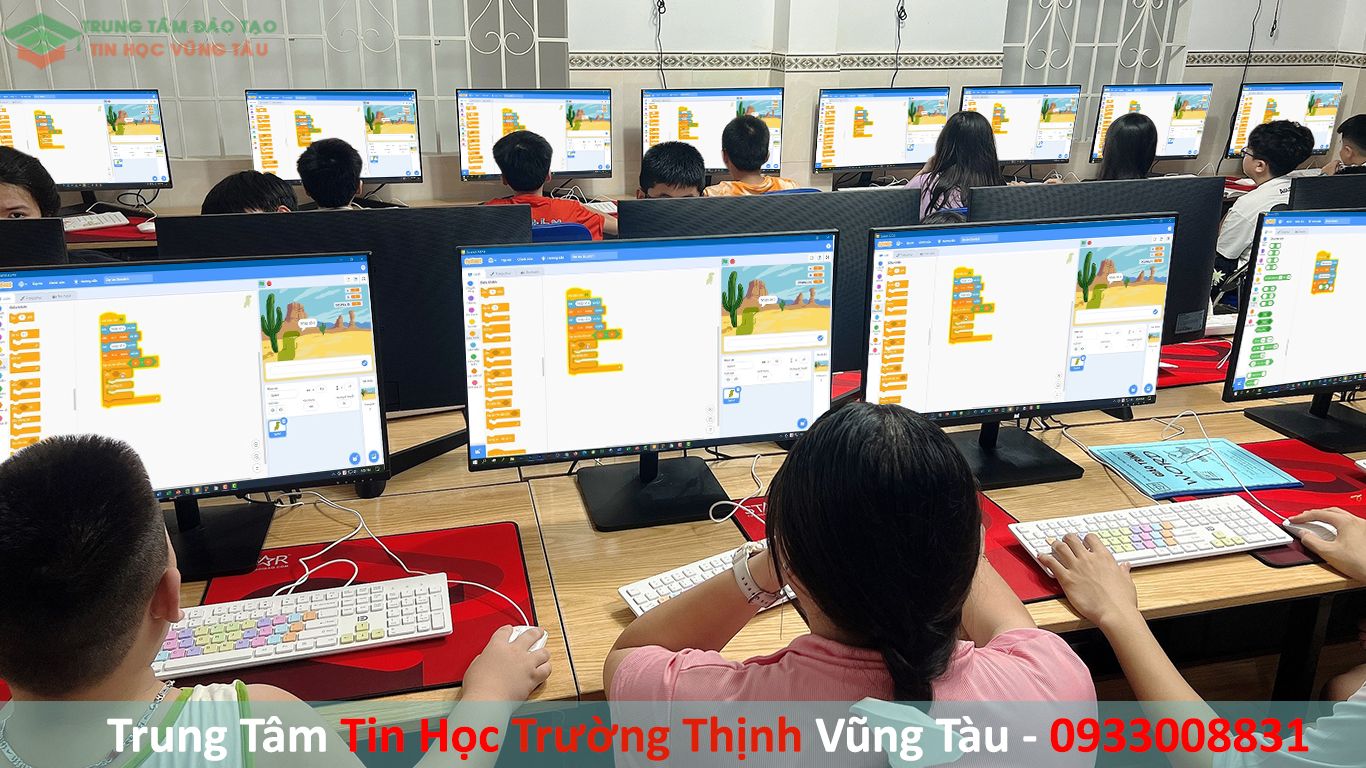 Lập Trình Cho Trẻ Em 18 Khóa học lập trình tại vũng tàu trung tâm tin học trường thịnh