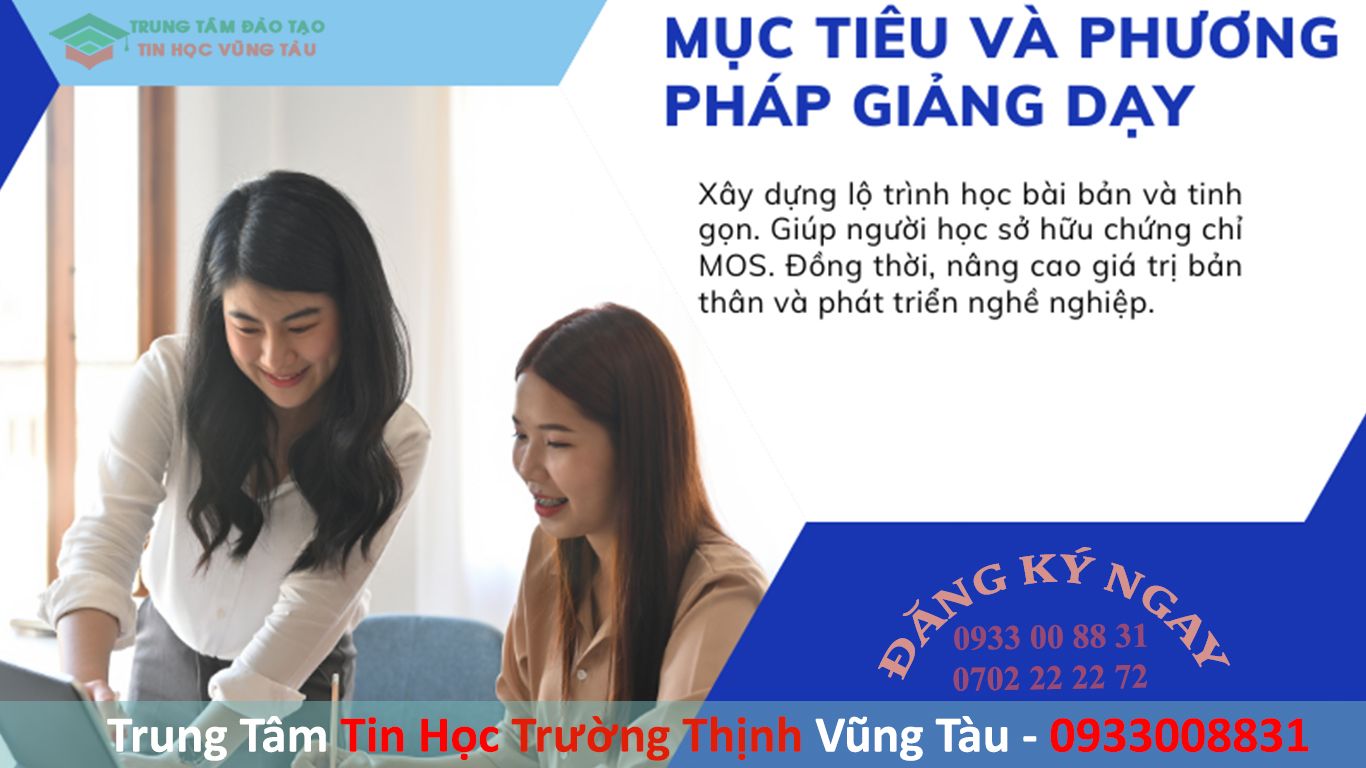 Tin Học Văn Phòng Quốc Tế MOS 6 Chứng chỉ mos có thời hạn bao lâu học mos tại vũng tàu