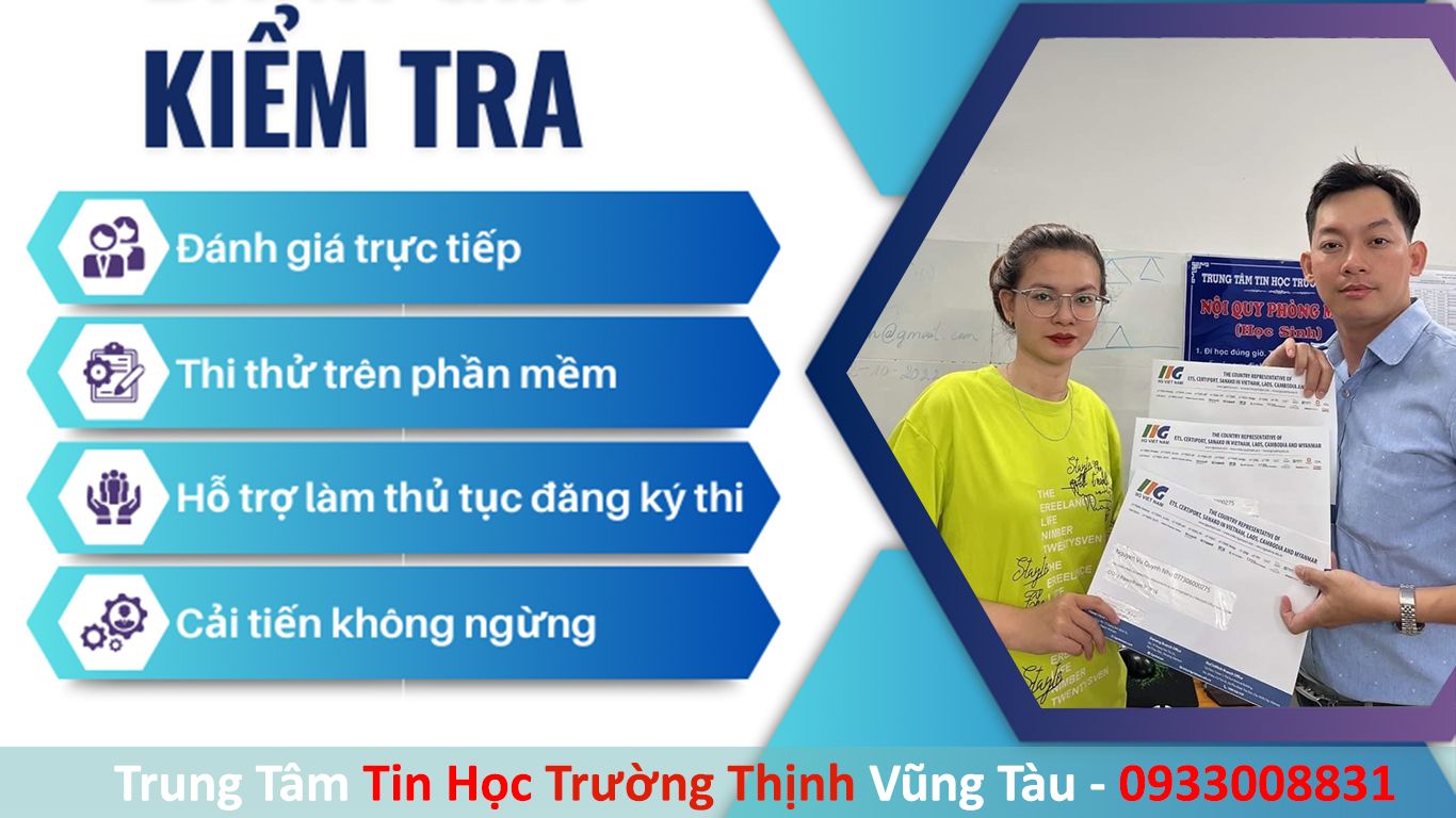 Tin Học Văn Phòng Quốc Tế MOS 3 địa chỉ học và thi chứng chỉ tin học mos vũng tàu