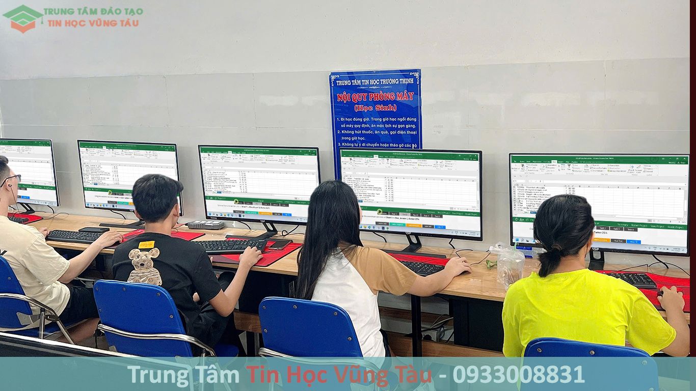 Tin Học Văn Phòng Quốc Tế MOS 8 Học mos excel vũng tàu