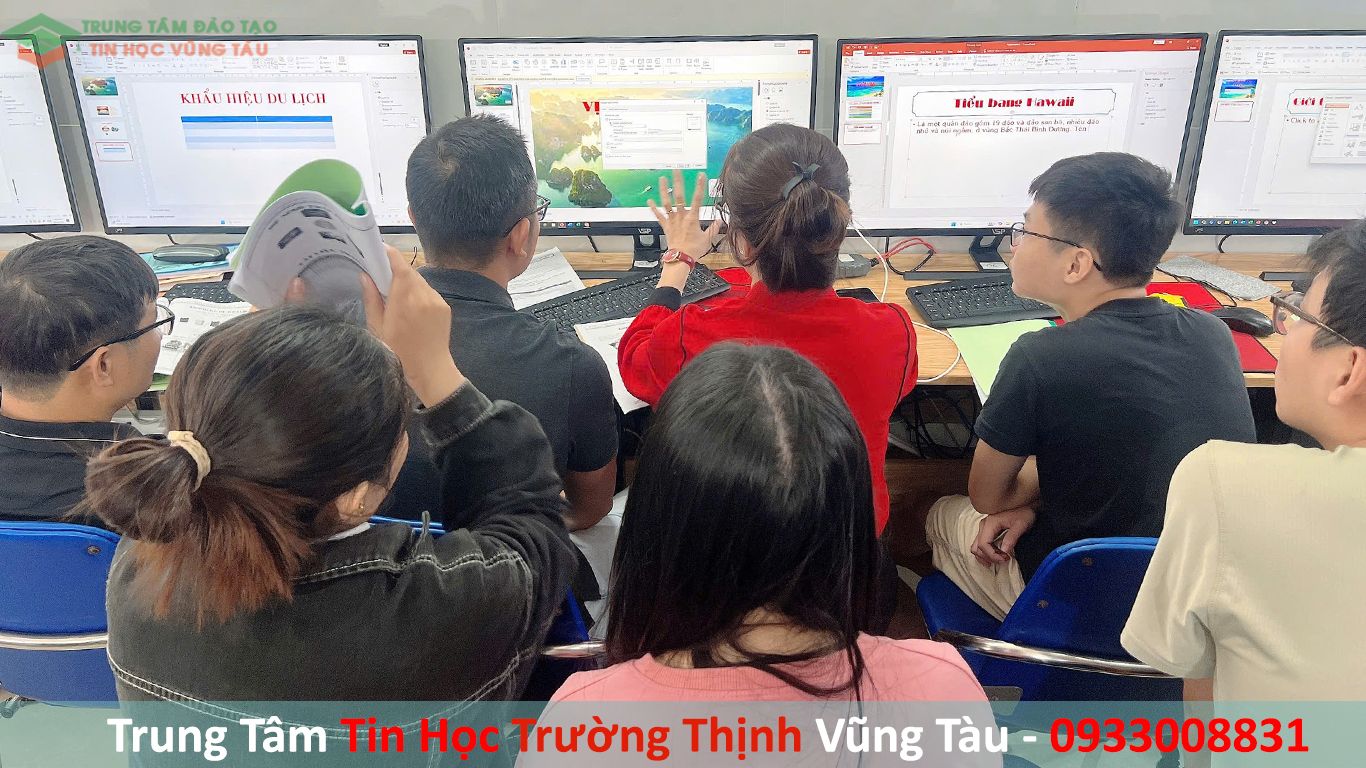 Tin Học Văn Phòng Quốc Tế MOS 9 Học mos powerpoint vũng tàu